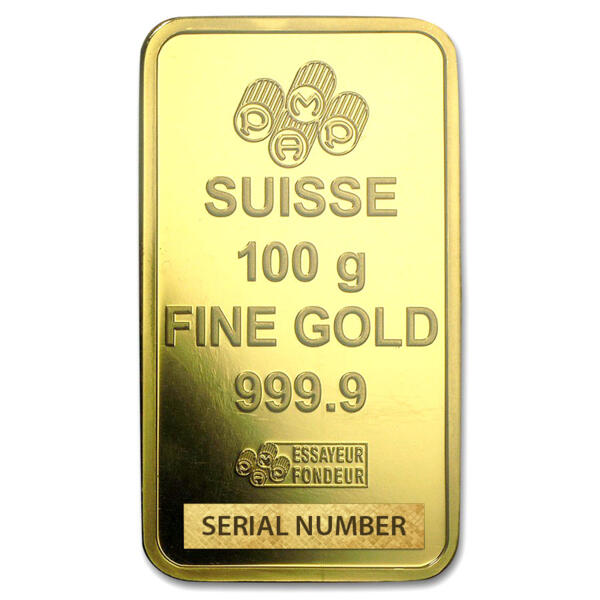 100 gram Gold Bullion Bar PAMP Suisse Buy Gold Online