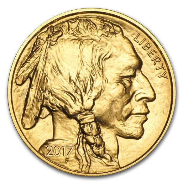 1 ounce Gold Buffalo - Tube of 10 - 2017 - US Mint