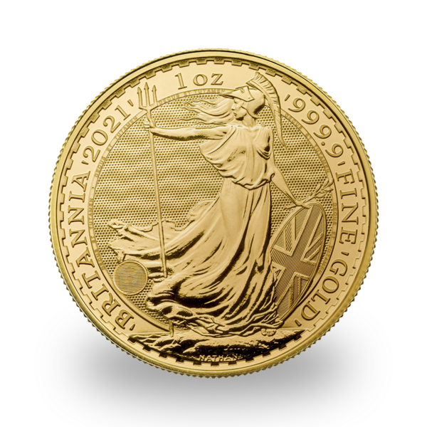 1 ounce Gold Britannia - Tube of 10 - 2021 - The Royal Mint