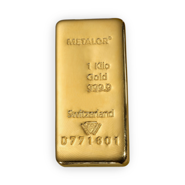 1 kilogram  Gold Bar - Metalor