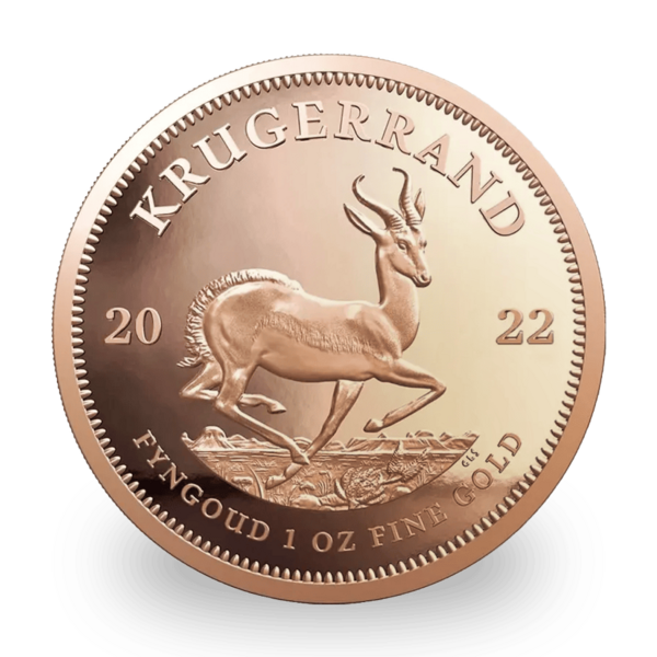 1 ounce Gold Krugerrand - Tube of 10 - 2022 - South African Mint