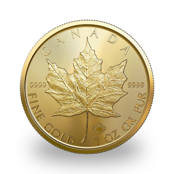 1 ounce Gold Maple Leaf - Tube of 10 - 2022 - Royal Canadian Mint