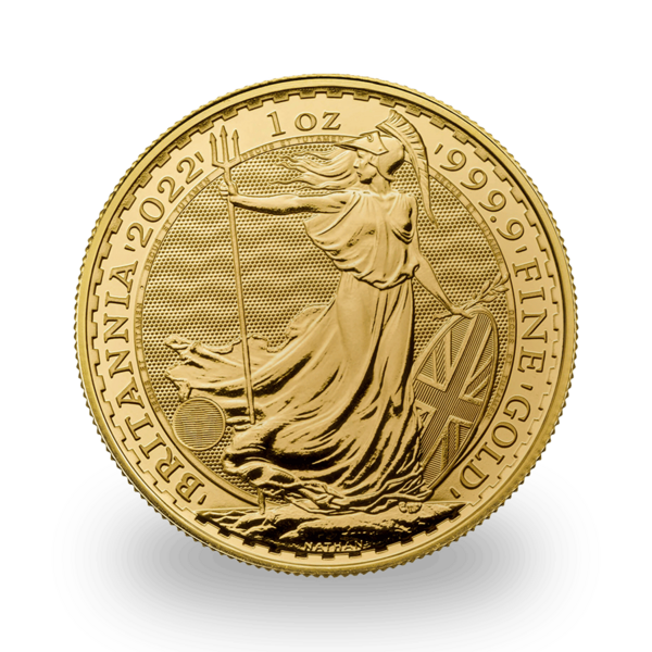 1 ounce Gold Britannia - Tube of 10 - 2022 - The Royal Mint