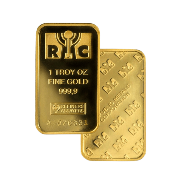 1 ounce  Gold Bar - Republic Metals Corporation
