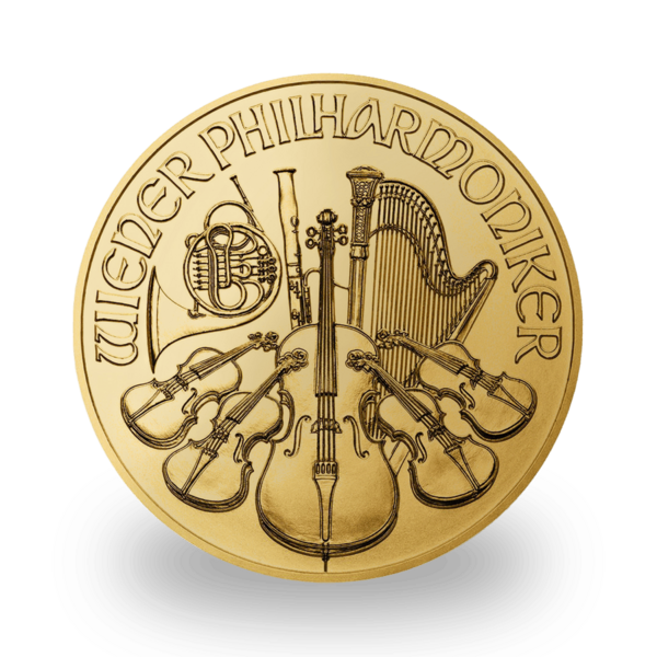 1 ounce Gold Philharmonic - Tube of 10 - 2023 - Austrian Mint