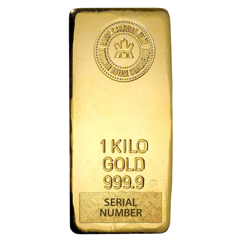 1 kilogram  Gold Bar - Royal Canadian Mint