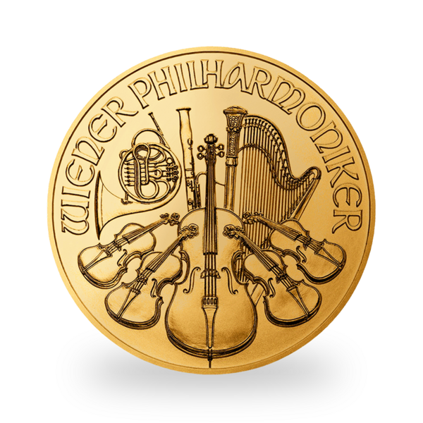 1 ounce Gold Philharmonic - Tube of 10 - 2024 - Austrian Mint