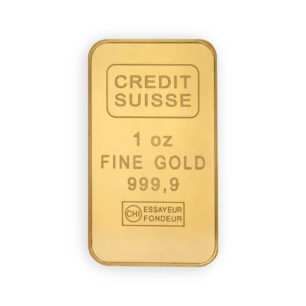 1 ounce Credit Suisse Gold Bullion Bar – Buy Gold Online | GoldBroker.com