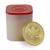 1 ounce Gold Maple Leaf - Tube of 10 - 2021 - Royal Canadian Mint