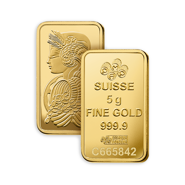5 Gram PAMP Lady Fortuna Gold Bullion Bar | Buy Gold Online Safely | GoldBroker.com