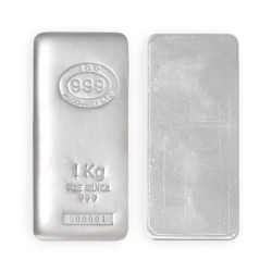 1 kilogram cast Silver Bar | JBR