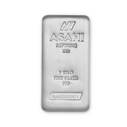 1 kilogram cast Silver Bar | Asahi Refining