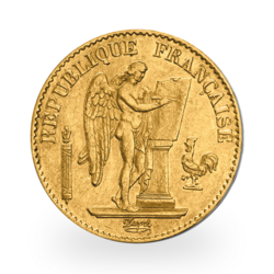 Gold 20 French Francs Genius (Lucky Angel) | Mixed years