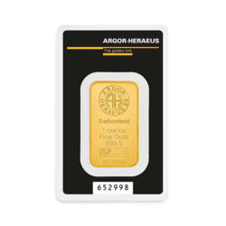 1 ounce Gold Bar | Argor-Heraeus