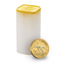 1 ounce Gold Kangaroo | Tube of 10 | 2026 | Perth Mint