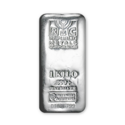 1 kilogram cast Silver Bar | Republic Metals Corporation
