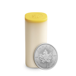 1 ounce Maple Leaf Silver Coin | Tube of 25 | 2026 | Royal Canadian Mint