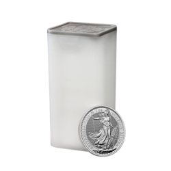1 ounce Britannia Silver Coin | Tube of 25 | 2026 | Royal Mint