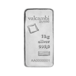 1 kilogram cast Silver Bar | Valcambi
