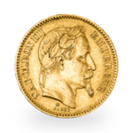 Gold 20 French Francs Napoleon III Laureate Head | Mixed years