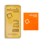 500 grams cast Gold Bar | Valcambi