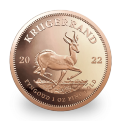 1 ounce Gold Krugerrand - Tube of 10 - 2022 - South African Mint