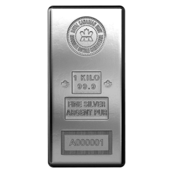 1 kilogram  Silver Bar - Royal Canadian Mint