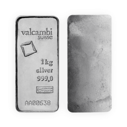 1 kilogram  Silver Bar - Valcambi