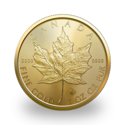 1 ounce Gold Maple Leaf - Tube of 10 - 2023 - Royal Canadian Mint