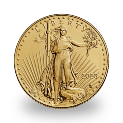 1 унция золота American Eagle - трубка 10 - 2023 год - Монетный двор США