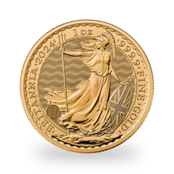 1 ounce Gold Britannia - Tube of 10 - 2024 - The Royal Mint