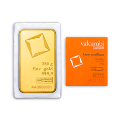 250 grams Gold Bar | Valcambi