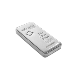 1 kilogram cast Silver Bar - Valcambi