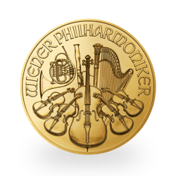 1 ounce Gold Philharmonic - Tube of 10 - 2024 - Austrian Mint