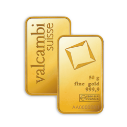 50 grams Gold Bar - Valcambi