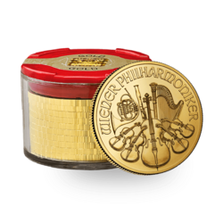 1 ounce Gold Philharmonic - Tube of 10 - 2025 - Austrian Mint