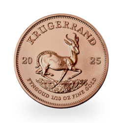 1/10 ounces Gold Krugerrand - 2025 - South African Mint