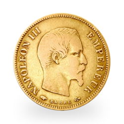 Gold 10 French Francs Napoleon III Bare Head | Mixed years