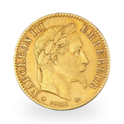 Gold 10 French Francs Napoleon III Laureate Head | Mixed years