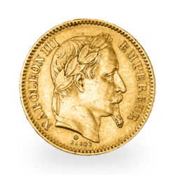 Gold 20 French Francs Napoleon III Laureate Head | Mixed years
