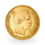 Gold 10 French Francs Napoleon III Bare Head | Mixed years