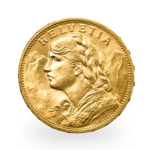 5.81 grams Gold 20 Swiss Francs Vreneli