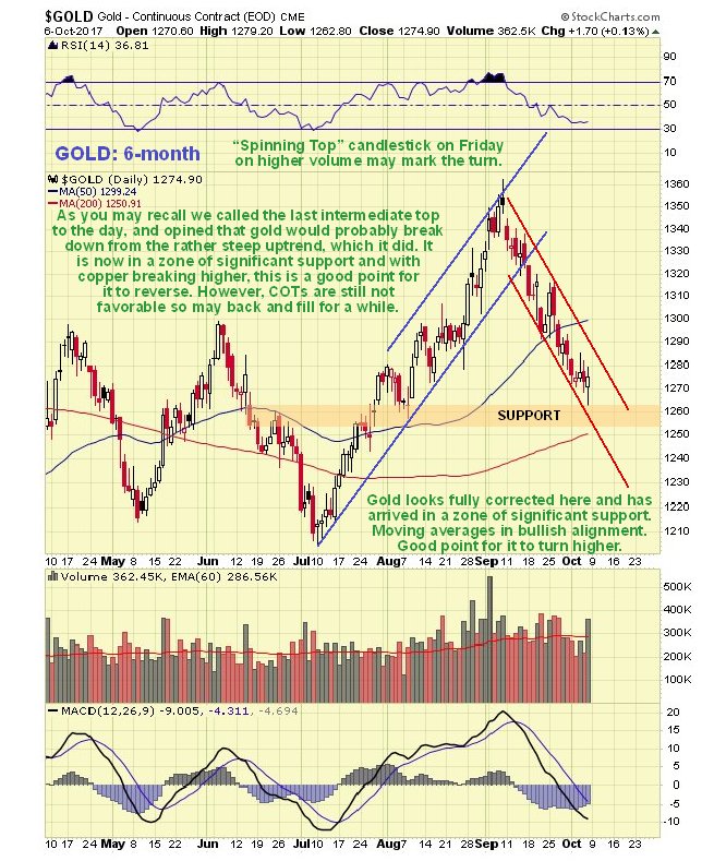 Gold: 6 month