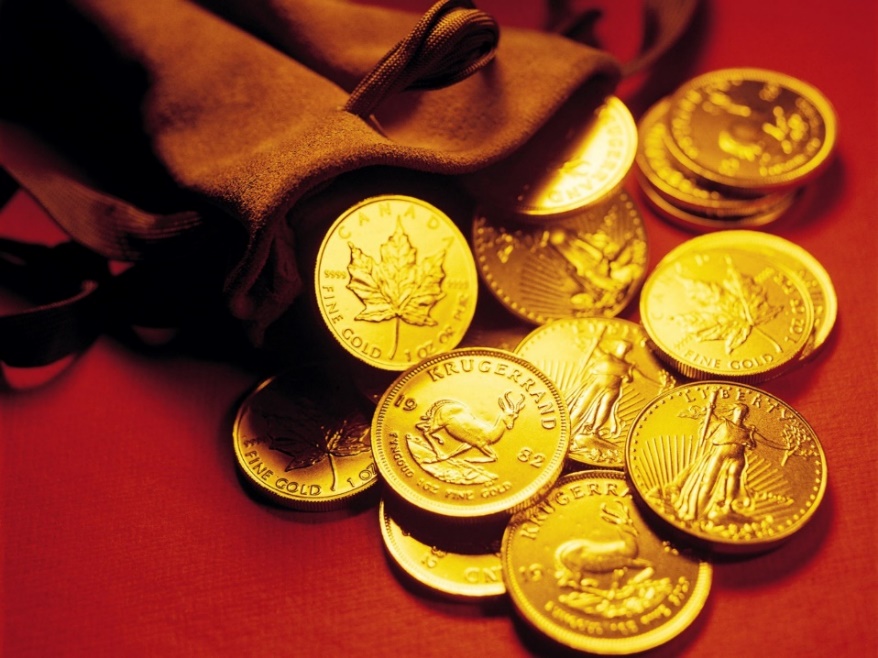 Old gold coins